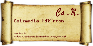 Csizmadia Márton névjegykártya